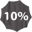 10 percent badge