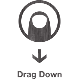 drag down 2 icon
