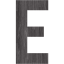 letter e