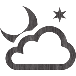 partly cloudy night icon