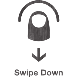 swipe down 2 icon
