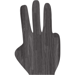 three fingers icon