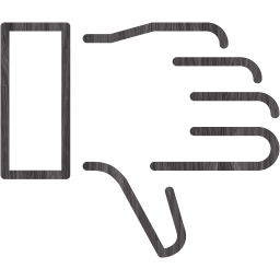 thumb down icon