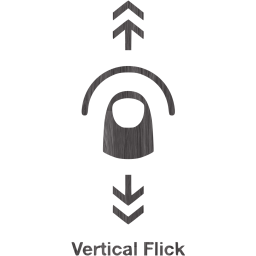 vertical flick 2 icon