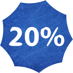 20 percent badge icon