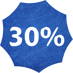 30 percent badge icon