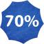 70 percent badge