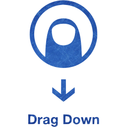 drag down 2 icon