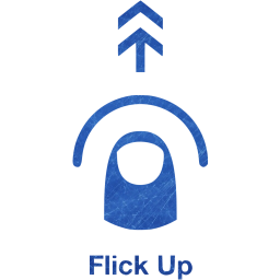 flick up 2 icon