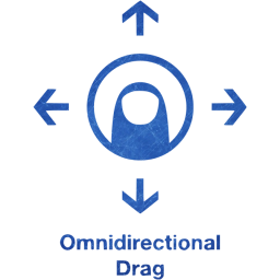 omnidirectional drag 2 icon