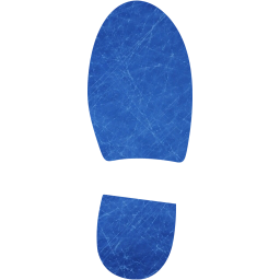 right shoe footprint icon