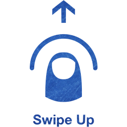 swipe up 2 icon