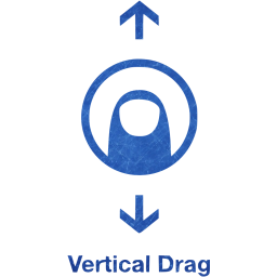 vertical drag 2 icon