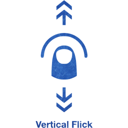 vertical flick 2 icon