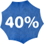 40 percent badge