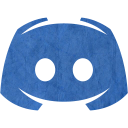 Blue paper discord 2 icon - Free blue paper site logo icons - Blue ...