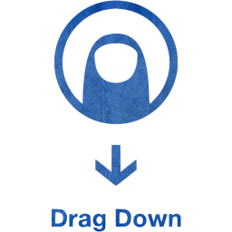 drag down 2 icon