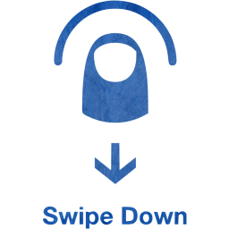 swipe down 2 icon