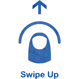 swipe up 2 icon