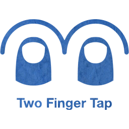 two finger tap 2 icon