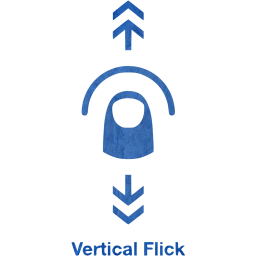 vertical flick 2 icon