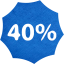 40 percent badge