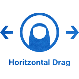 horizontal drag 2 icon