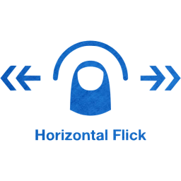 horizontal flick 2 icon