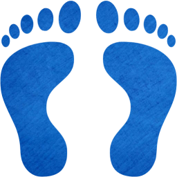 human footprints icon