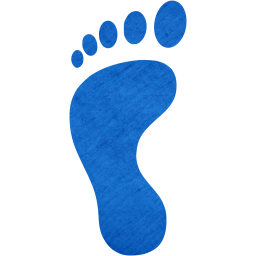 left footprint icon