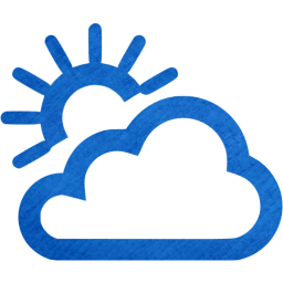 partly cloudy day icon