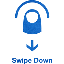 swipe down 2 icon