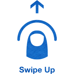 swipe up 2 icon