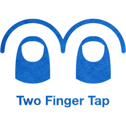 two finger tap 2 icon