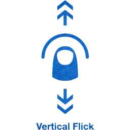 vertical flick 2 icon