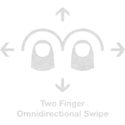 two finger omnidirectional swipe 2 icon