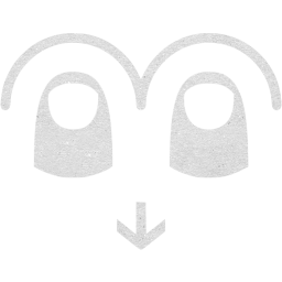 two finger swipe down icon