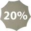 20 percent badge