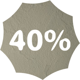 40 percent badge icon