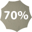 70 percent badge