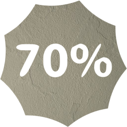 70 percent badge icon