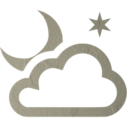 partly cloudy night icon