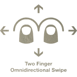 two finger omnidirectional swipe 2 icon