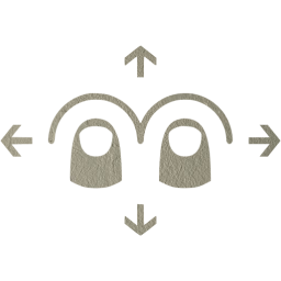 two finger omnidirectional swipe icon