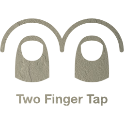 two finger tap 2 icon