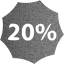 20 percent badge