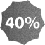 40 percent badge