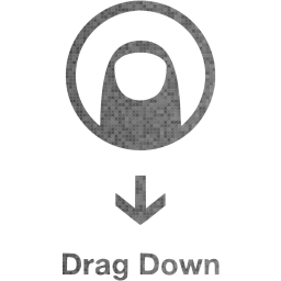 drag down 2 icon