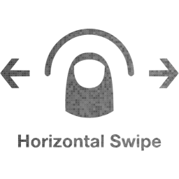 horizontal swipe 2 icon