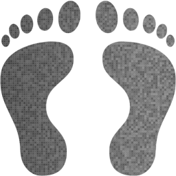 human footprints icon